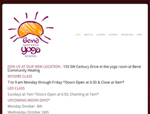 Tablet Screenshot of bendashtangayoga.com